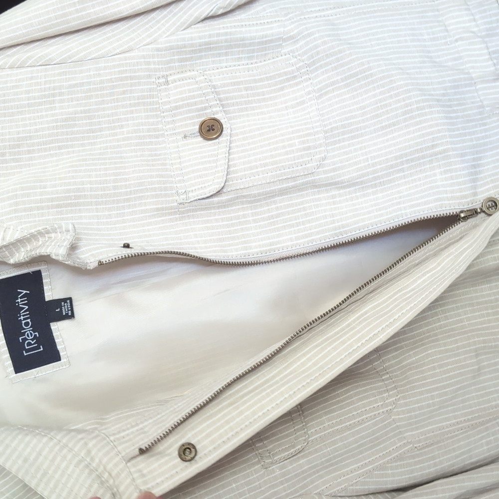 Relativity Striped Jacket Size Large - Picture 9 of 10